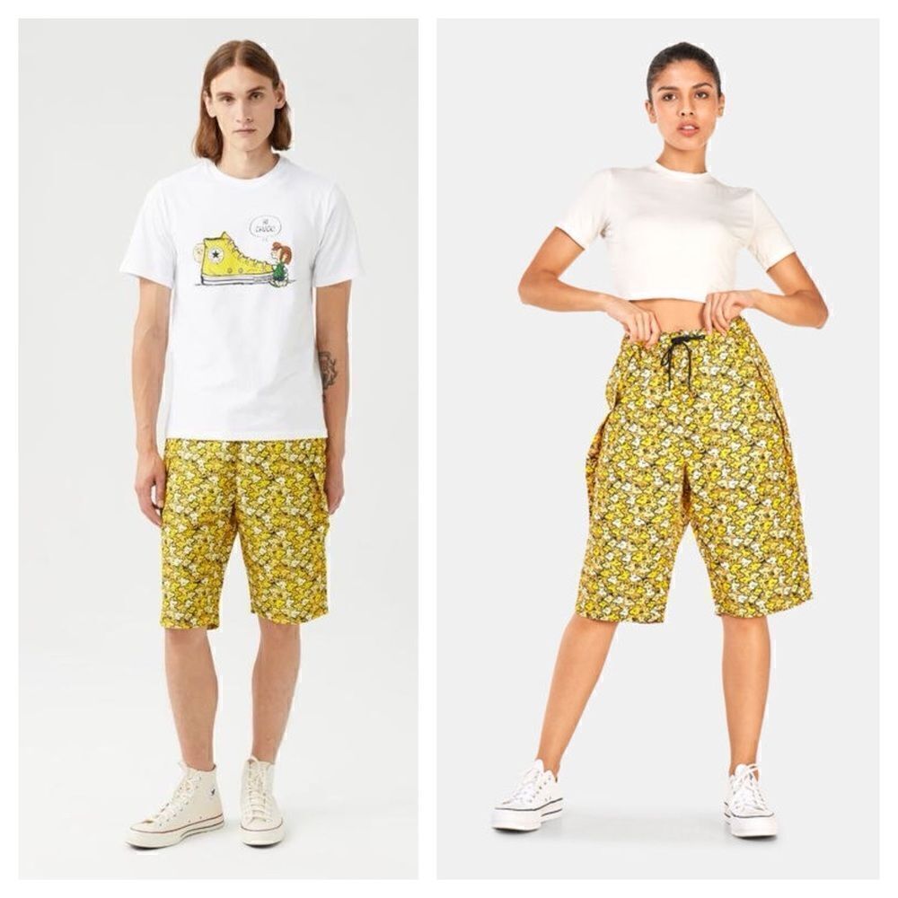 NWT Limited-Edition Converse x Peanuts Gender Neutral Board Shorts - RARE